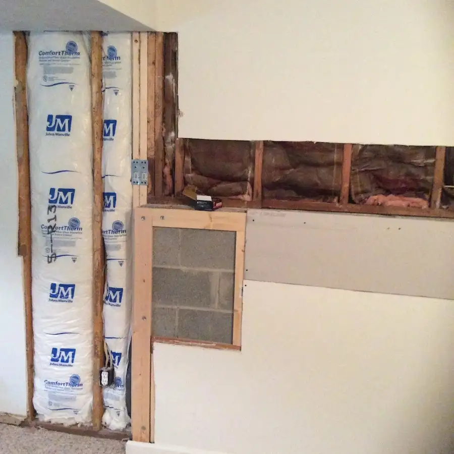 Wall insulation replacement during Odor Removal & Deodorization in Hightstown